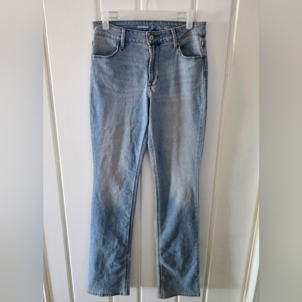 Old Navy Blue Straight Leg Jeans Timeless Fit